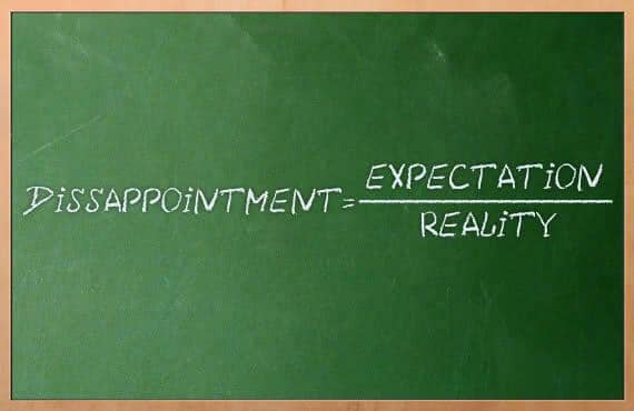 dissapointment