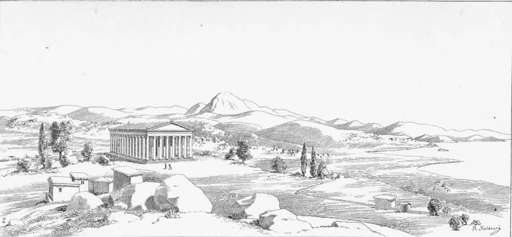 Σχέδιο για ιερό των Μέσσων από R. Koldewey