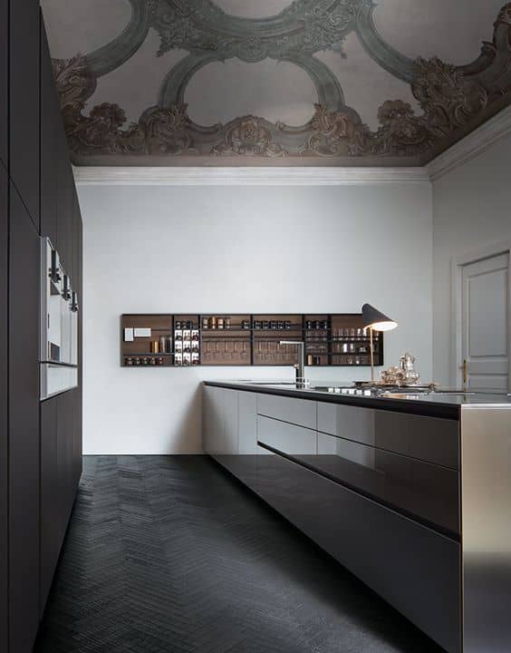 kitchen with island