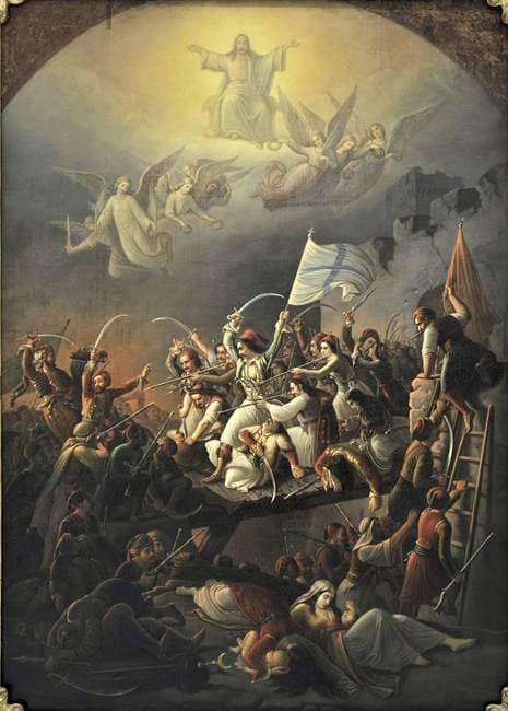 Η Έξοδος του Μεσολογγίου, έργο του Θεοδώρου Π. Βρυζάκη, πηγή εικόνας: el.wikipedia.org