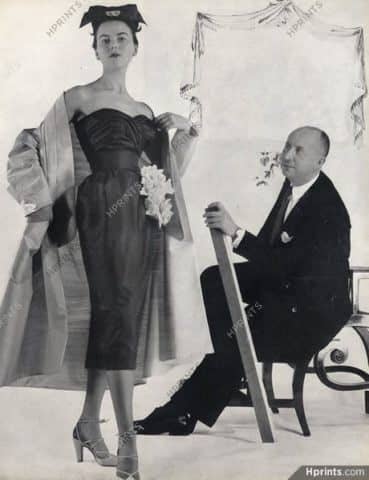 Christian Dior with his model