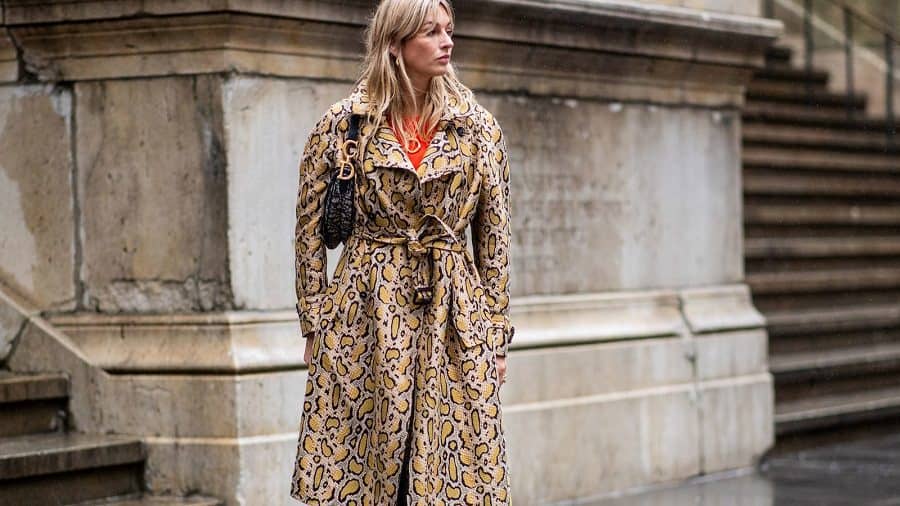 Animal-print Coat