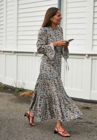 Retro floral φορέματα