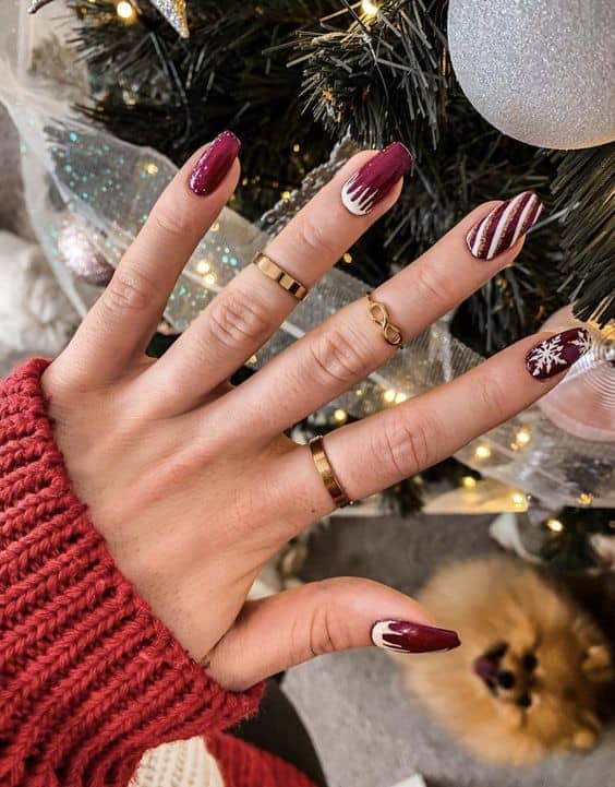 γιορτινά nail art