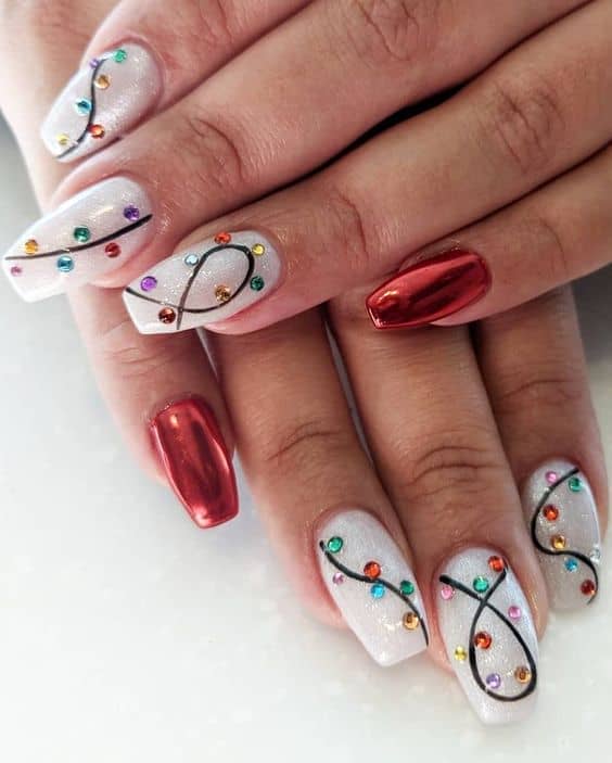 γιορτινά nail art