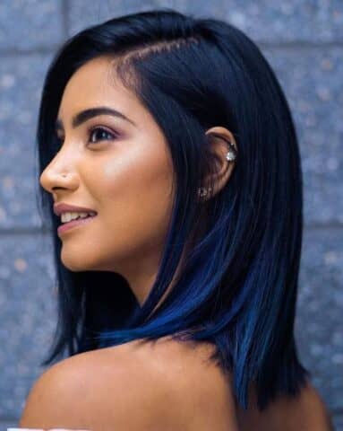 blue balayage