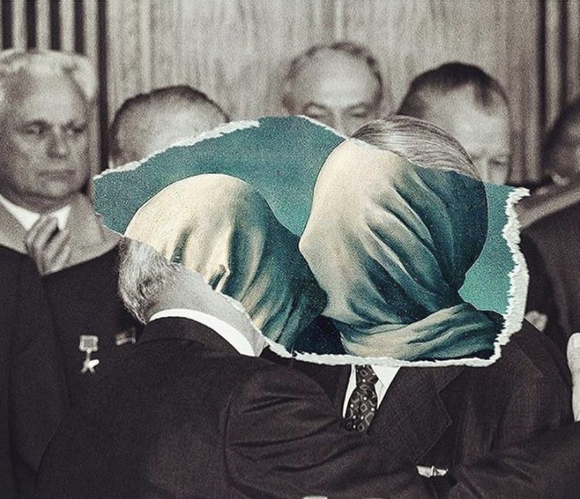 Το αδελφικό κομμουνιστικό φιλι και το φιλί του Ρεν Μαγκριτ
