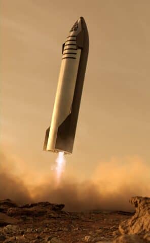 Το διαστημόπλοιο Starship της SpaceX προσγειώνεται στον Άρη