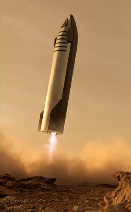 Το διαστημόπλοιο Starship της SpaceX προσγειώνεται στον Άρη