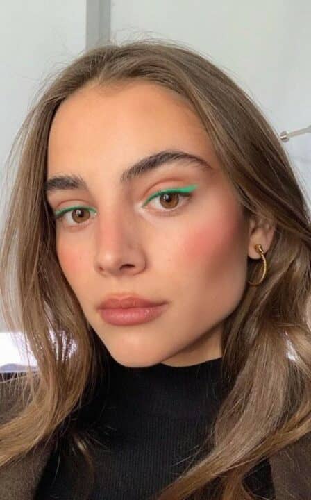 Green eyes makeup