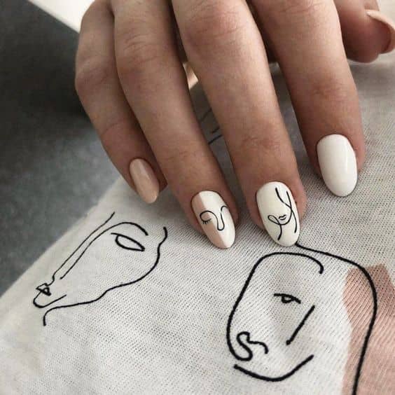 Minimal nail arts