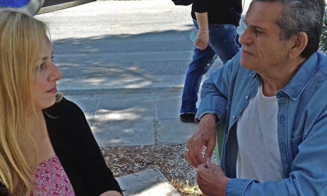 Πηγή φωτογραφίας: αρχείο Μερόπης Γραμμένου| Η Μερόπη Γραμμένου με τον Γιώργο Μαργαρίτη 