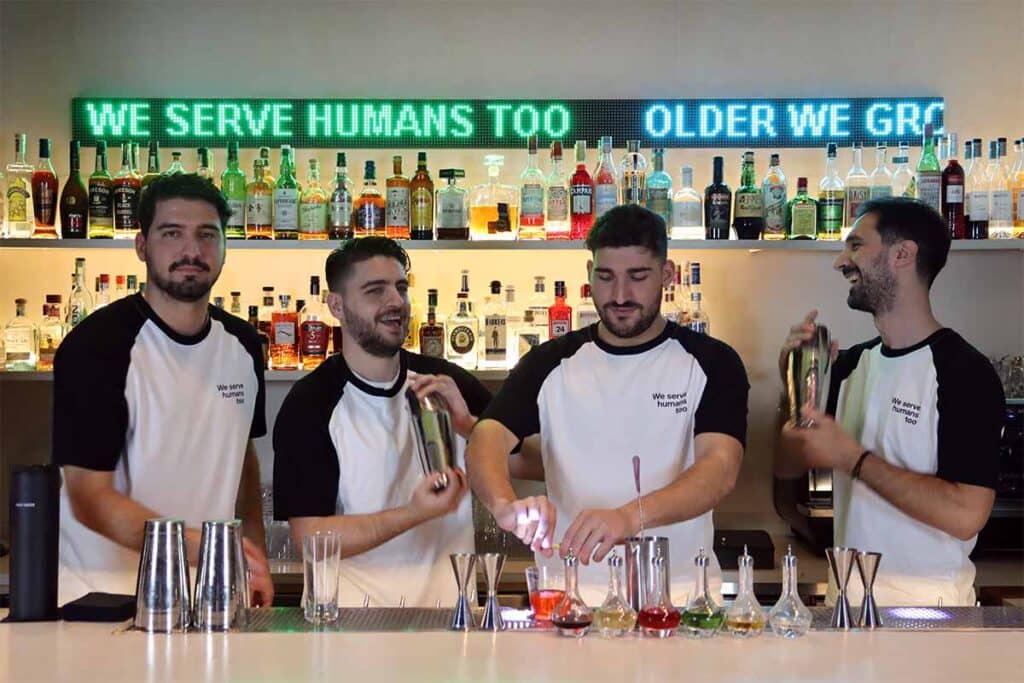 The Bar in front of the bar