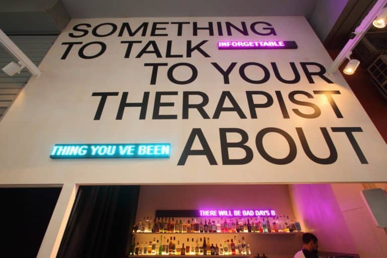The Bar in front of the bar
