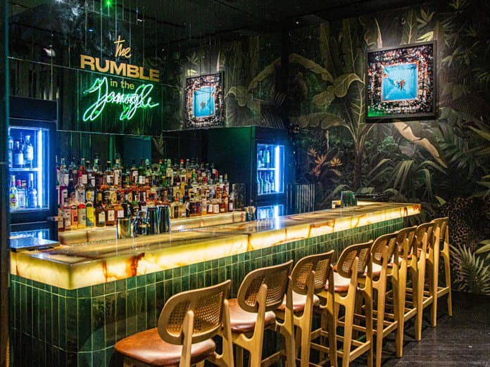 The Bar in front of the bar