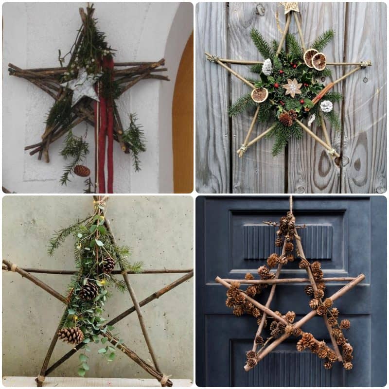DIY Χριστουγεννιάτικα Στεφάνια με φυσικά υλικά