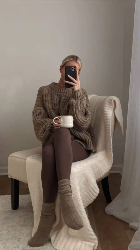 outfit, homewear, leggings