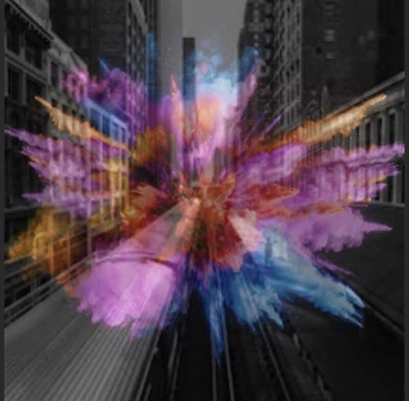 Color Explosion in B&W