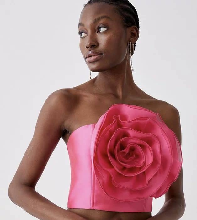 3d floral top