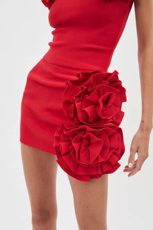 3d floral skirt