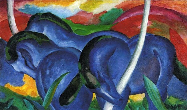 The Large Blue Horses, 1911 - Franz Marc, Ο δρόμος για την Αφαίρεση