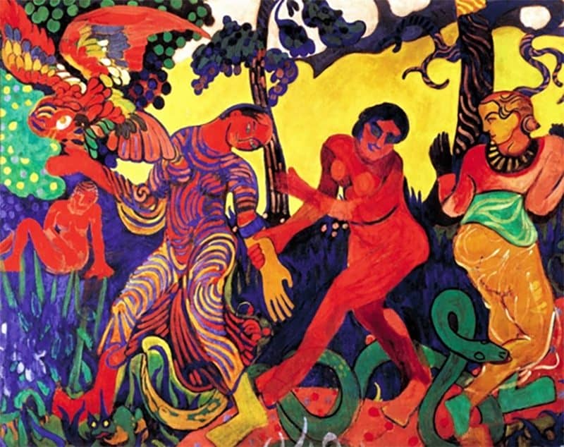 Έκφραση και Πρωτόγονη Τέχνη | «Ο χορός» (The Dance), 1906, André Derain | Πηγή Εικόνας: https://www.wikiart.org/en/andre-derain/the-dance-1906