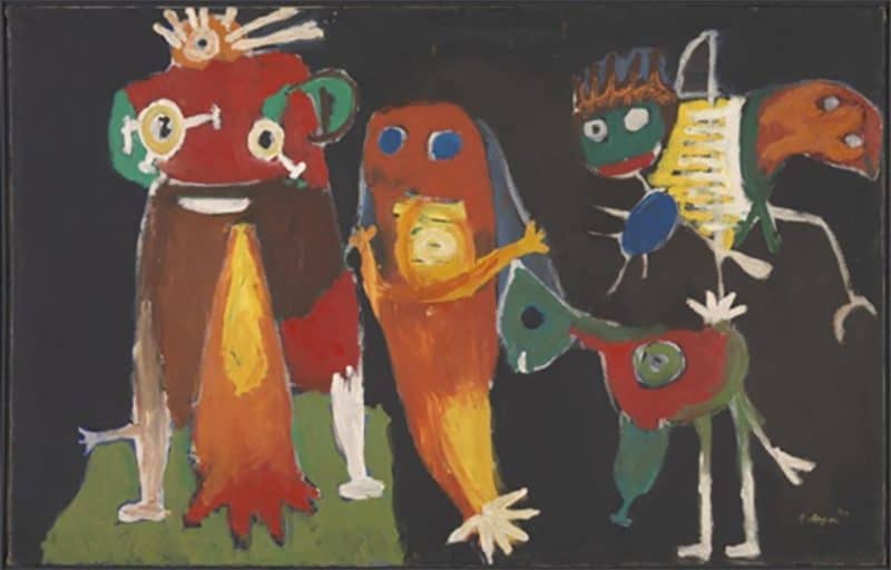 Ανεπεξέργαστη Έκφραση | Hip, Hip, Hoorah! 1949, Karel Appel, Tate - Karel Appel Foundation