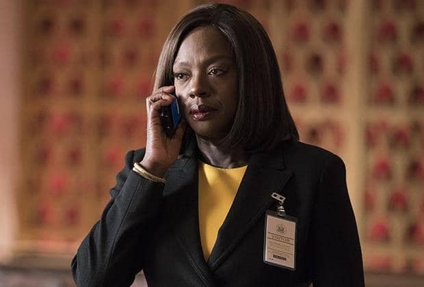 HOW TO GET AWAY WITH MURDER - tvline.com "Lahey v. Commonwealth of Pennsylvania" - As badass Annalise's class-action case hangs in the balance, a meeting with the esteemed Washington D.C. fixer, Olivia Pope, proves to be crucial in getting the opportunity to argue her case in the nation's highest court. Meanwhile, Bonnie discovers concerning information pertaining to Simon that threatens to expose what really happened during night he was shot, on a special, TGIT Crossover Event episode of "How to Get Away with Murder," THURSDAY, MARCH 1 (10:00-11:00 p.m. EST), on The ABC Television Network. (ABC/Mitch Haaseth) VIOLA DAVIS