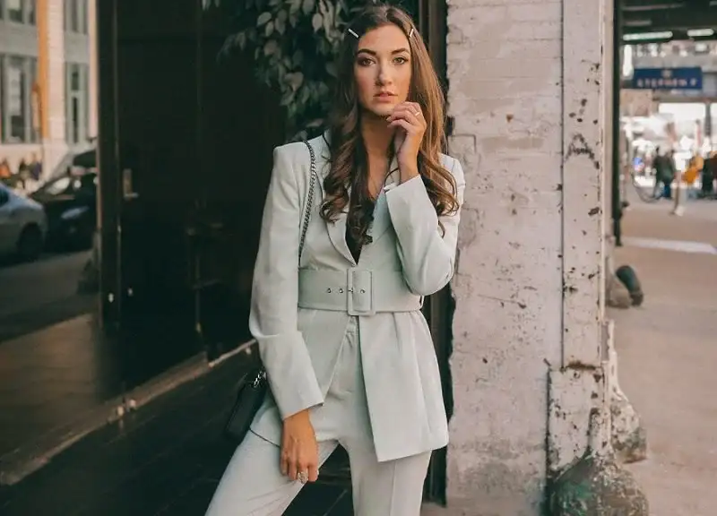 pastel suit