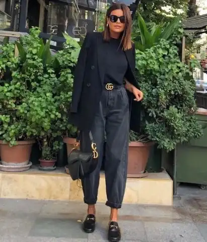 basic κομμάτια_black trousers