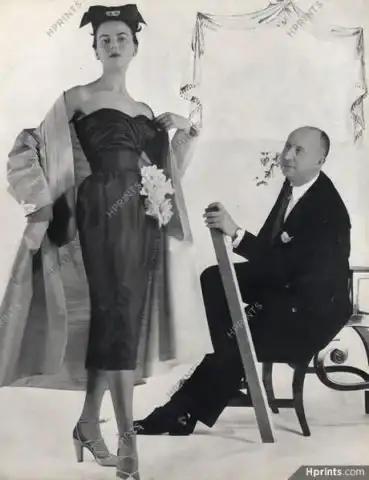Christian Dior with his model