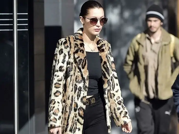 Leopard-print Coat