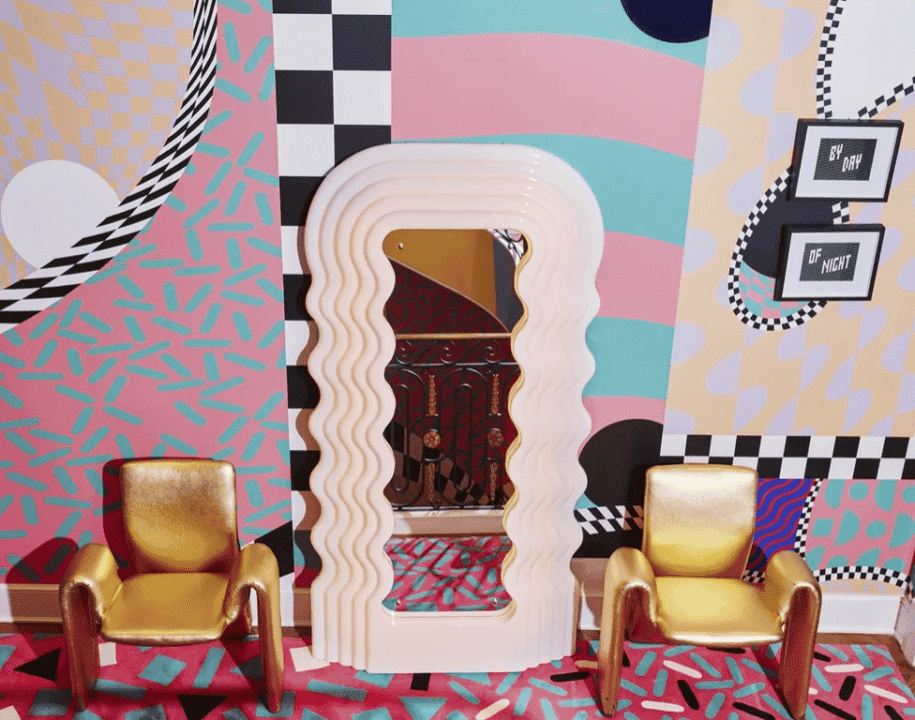 80s Interior Design Trend Chubby Furniture Patterns Bold Colors Pop Art ...