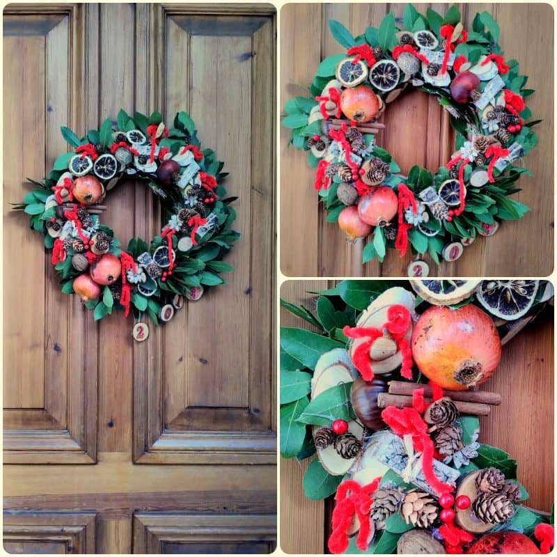 DIY Χριστουγεννιάτικα Στεφάνια με φυσικά υλικά