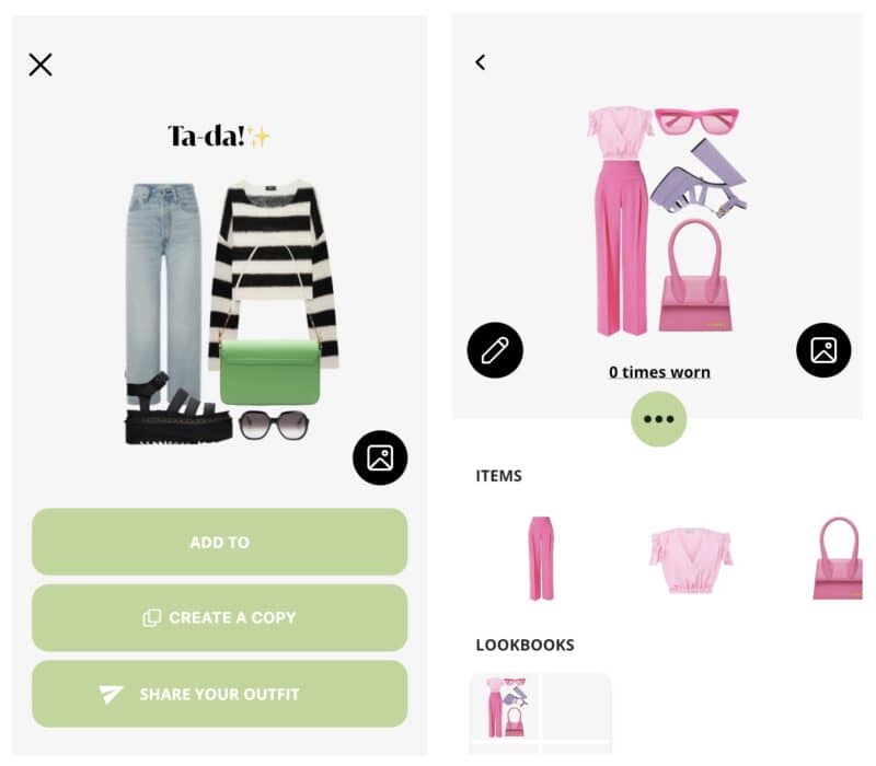 Outfit planning app