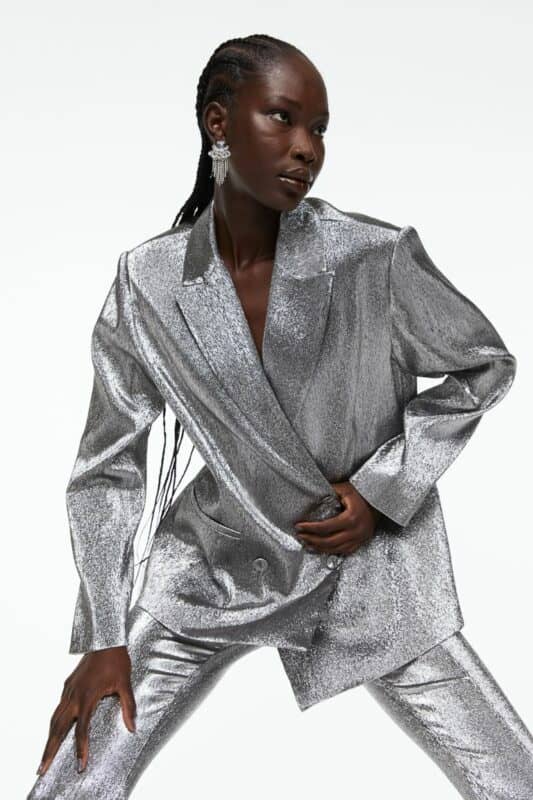 Silver blazer