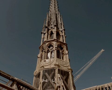 Η αποκατάσταση του γλυπτού διάκοσμου της Παναγίας των Παρισίων. Πηγή : archaeology.org