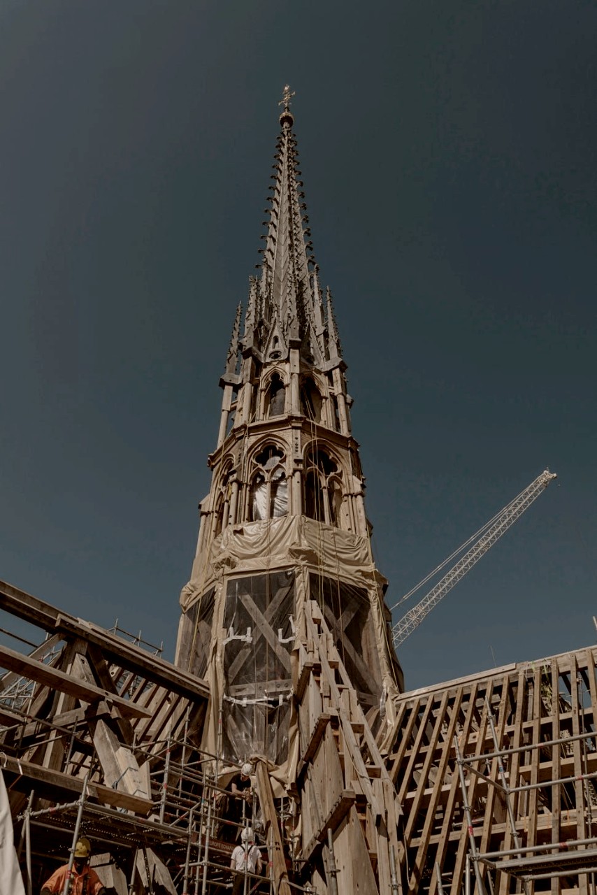 Η αποκατάσταση του γλυπτού διάκοσμου της Παναγίας των Παρισίων. Πηγή : archaeology.org