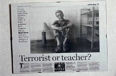 Ο Νέγκρι και η σχέση του με την τρομοκρατία