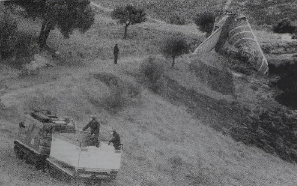 Τα συντρίμμια του Helios της πτήσης 522 (2005). Πηγή : Εφημερίδα Κύπρου Σημερινή