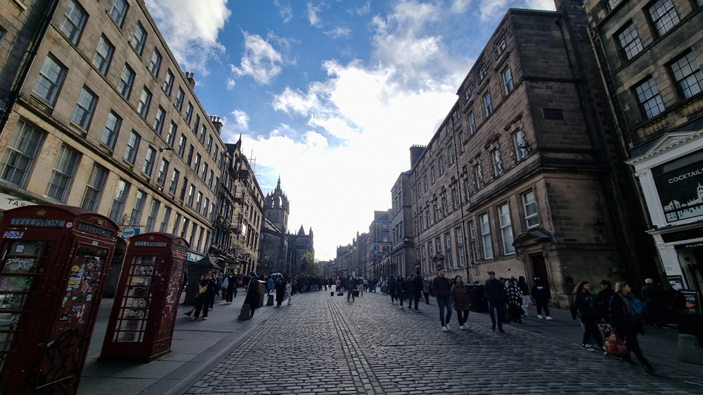 Royal Mile στο Εδιμβούργο τα Χριστούγεννα