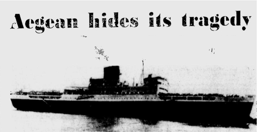 To ναυάγιο της Φαλκονέρας από τον διεθνή τύπο | Πηγή εικόνας : St. Petersburg Times, 10/12/1966