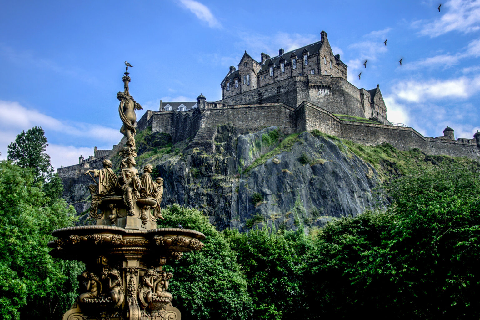 Edinburgh castle τα Χρισούγεννα