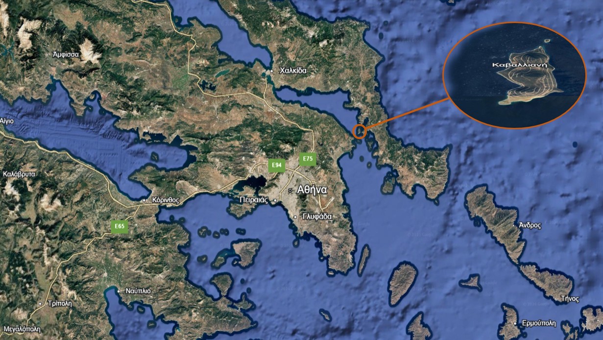 Η θέση του ναυαγίου του Χειμάρρα | Πηγή Εικόνας: Επεξεργασία της αρθρογράφου