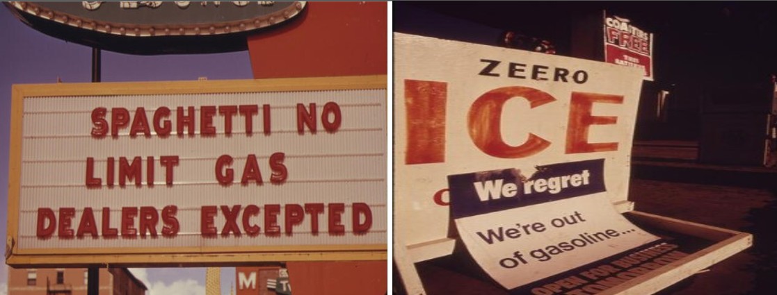 Πινακίδα για την αποτροπή της μαύρης αγορά του πετρελαίου κατά τη διάρκεια της κρίσης καυσίμων του 1973-74 στις ΗΠΑ | Πηγή Εικόνας: Smith Collection Archive Photos