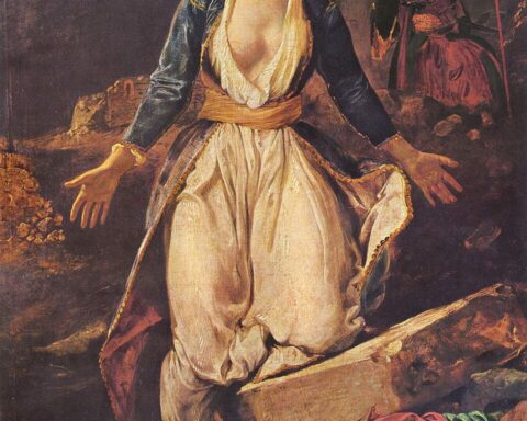 Πίνακας του Ντελακρουά ο οποίος απεικονίζει την Ελλάδα.