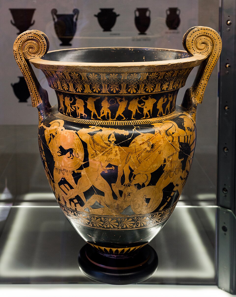 Μάχη μεταξύ Ηρακλή και Αμαζόνων.