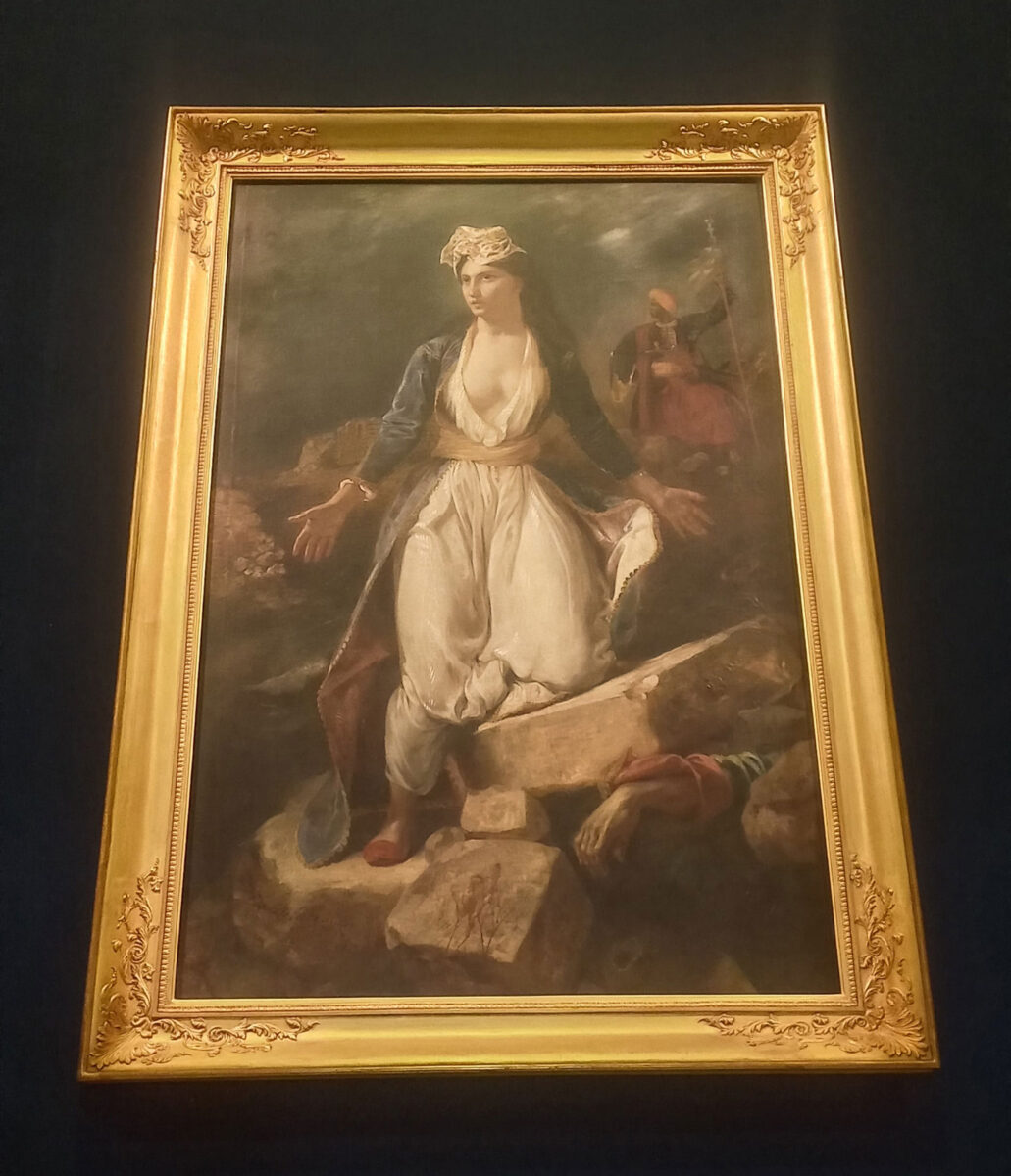 Το σύνολο της σύνθεσης η Ελλάδα του Ντελακρουά.