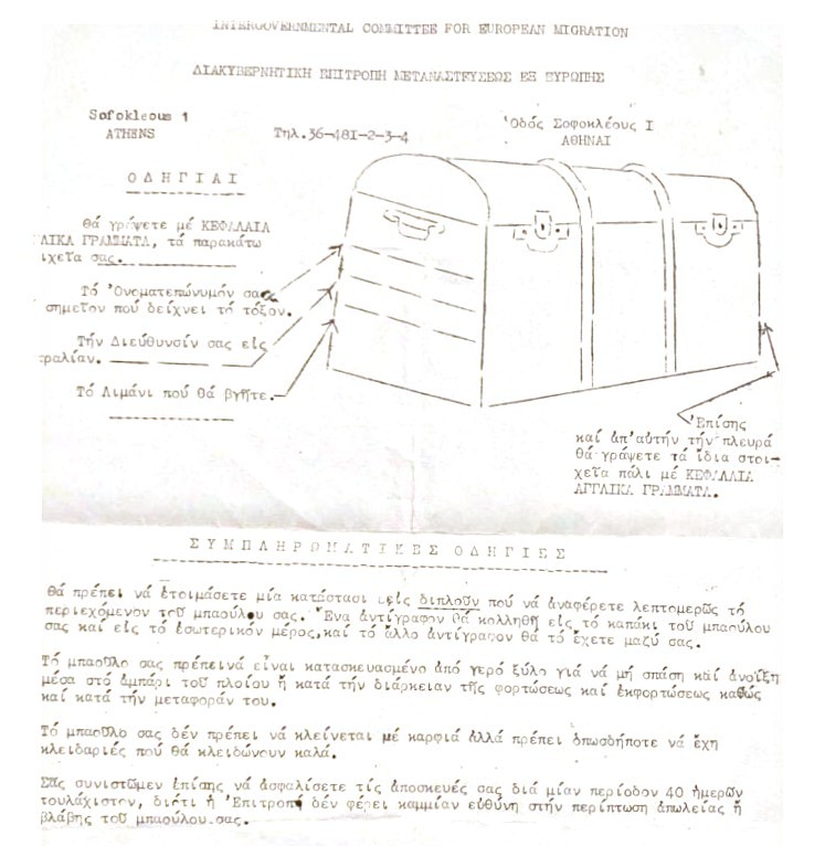 Οδηγίες επιβίβασης για το ταξίδι των μεταναστών στην Αυστραλία μέσω τη Δ.Ε.Μ.Ε. | Πηγή Εικόνας: Neos Kosmos The Hellenic Perspective